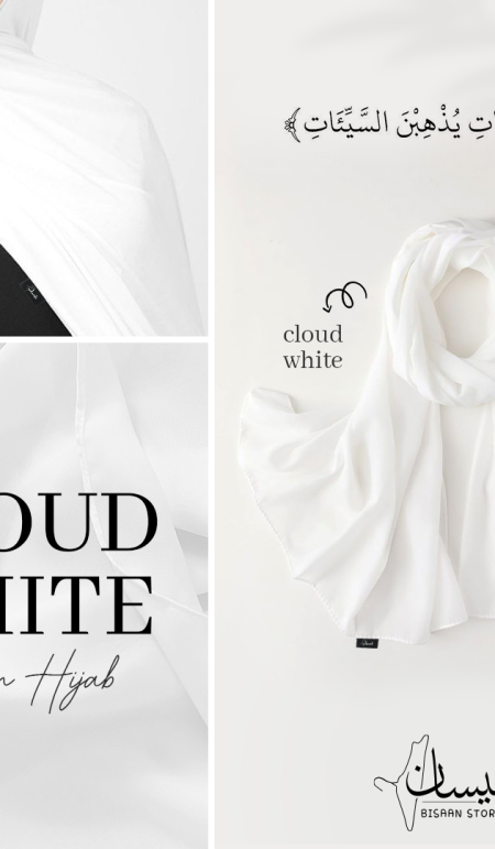 Cloud white Scarf