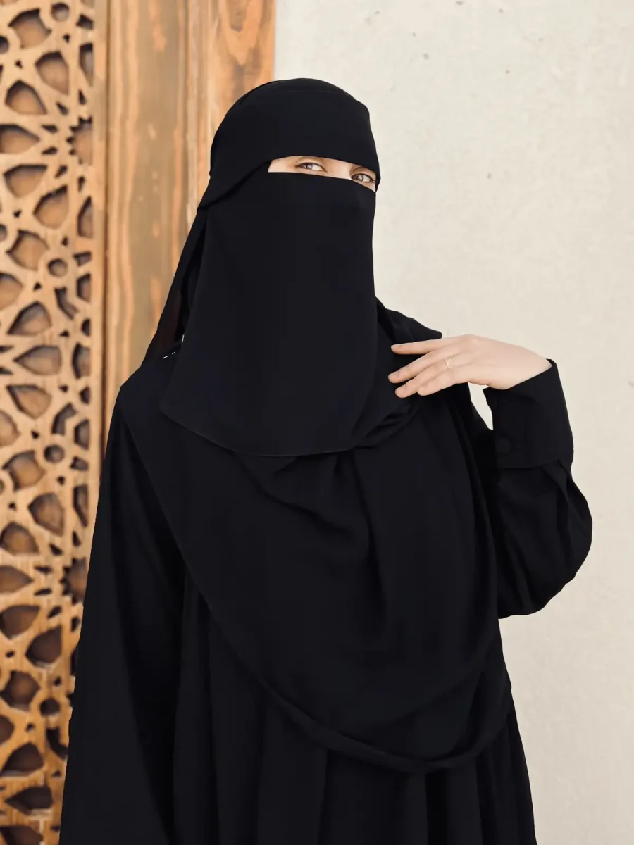 (نقاب جبهة طري أسود) Niqab gabha black - Image 2