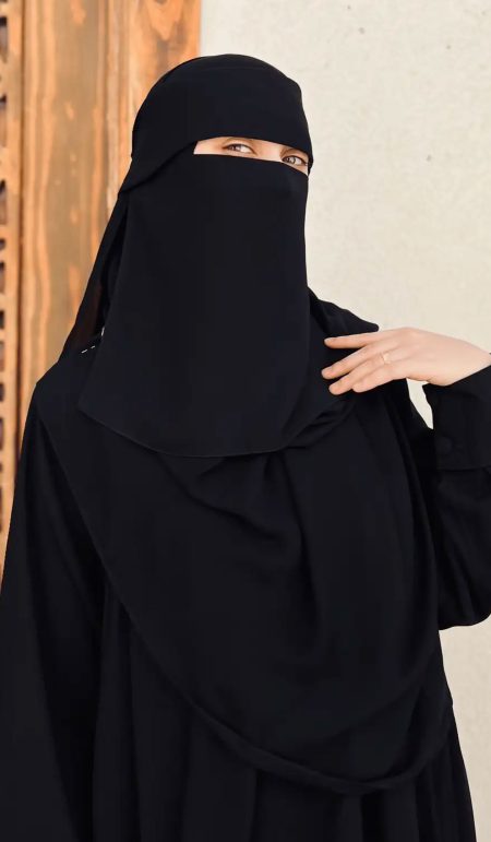 (نقاب تندة أسود) Niqab Tanda black