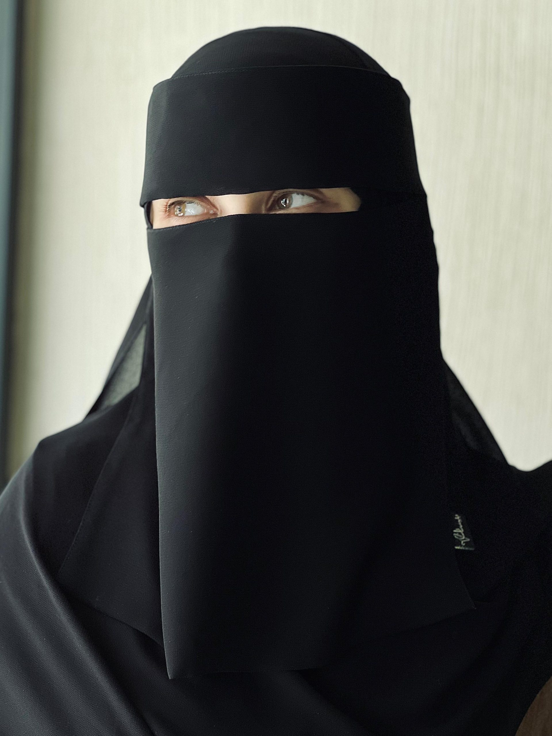 (نقاب جبهة وتندة أسود) Niqab gabha & tanda black - Image 4