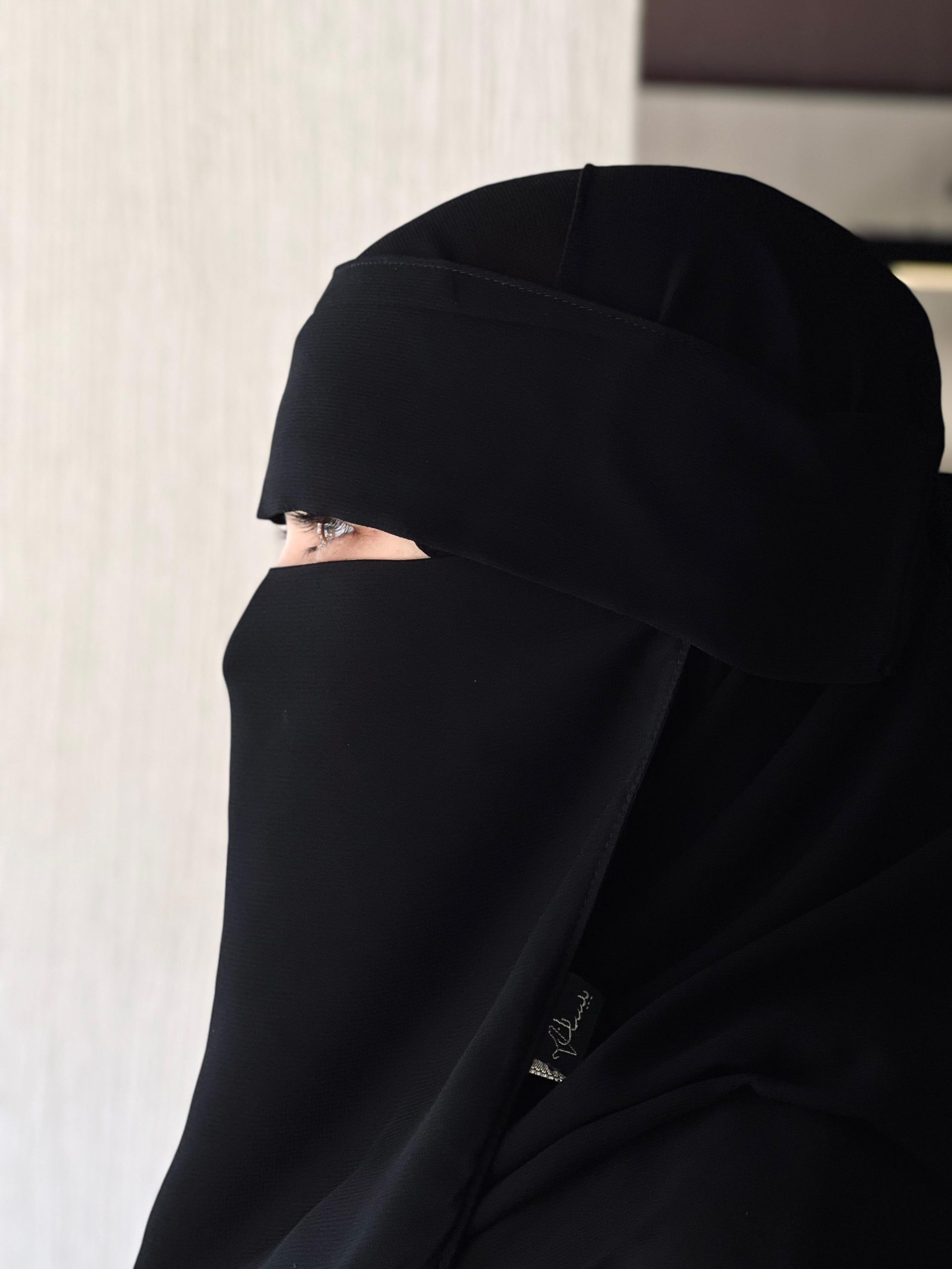 (نقاب جبهة وتندة أسود) Niqab gabha & tanda black - Image 6